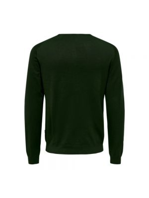 Dzianinowy sweter Only & Sons zielony