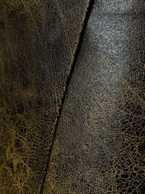 Kožená sukňa z ekologickej kože The Andamane čierna