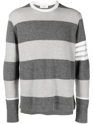 Žakárový pulovr Thom Browne šedý