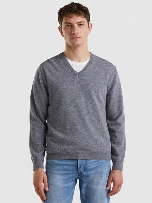 Пуловер United Colors Of Benetton серый