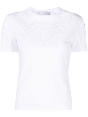 Памучна тениска Ermanno Scervino бяло