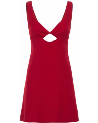 Sukienka mini z wiskozy Ami Paris czerwona