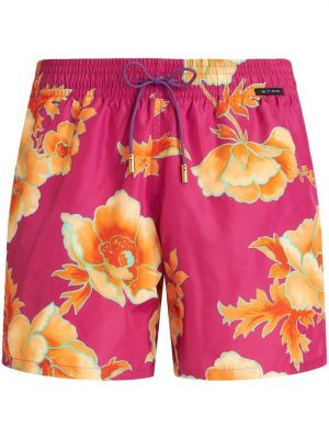 Geblümte shorts mit print Etro lila