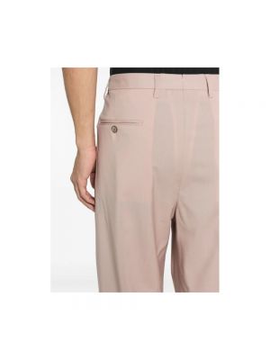 Pantalones rectos de lana Briglia rosa