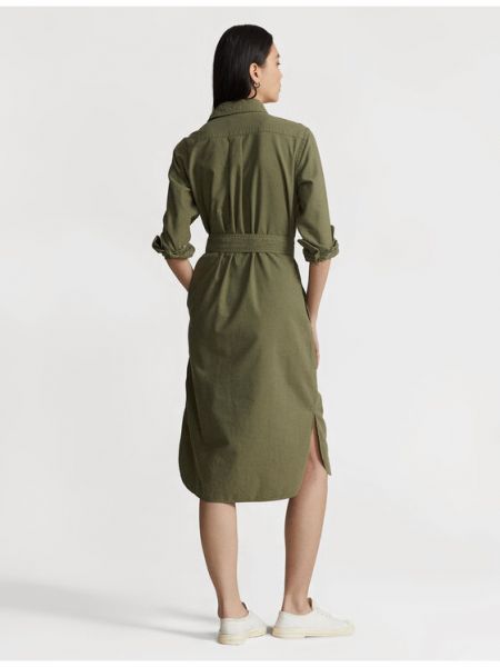 Платье-рубашка Polo Ralph Lauren зеленое