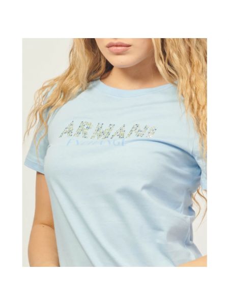 Camiseta de algodón con estampado manga corta Armani Exchange