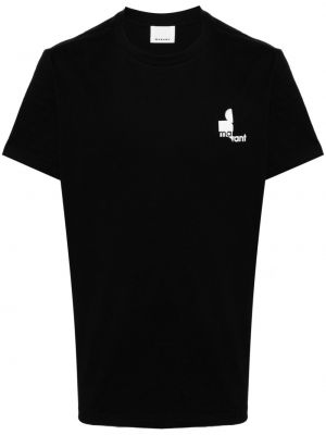 T-shirt mit rundem ausschnitt Marant schwarz