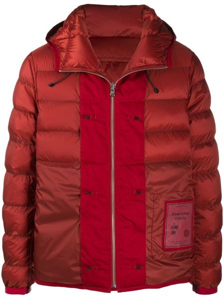 Pernata jakna s kapuljačom Ten C crvena
