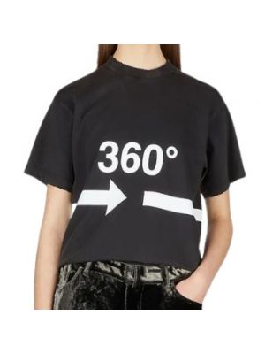 Koszulka z nadrukiem Balenciaga czarna