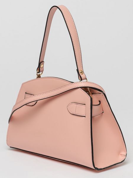 Кожаная сумка Antonia Moretti розовая