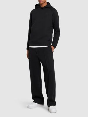Flīsa kapučdžemperis Nike melns