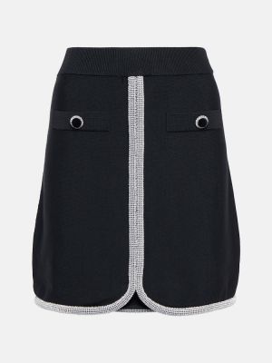 Mini sukně z nylonu Rebecca Vallance - černá