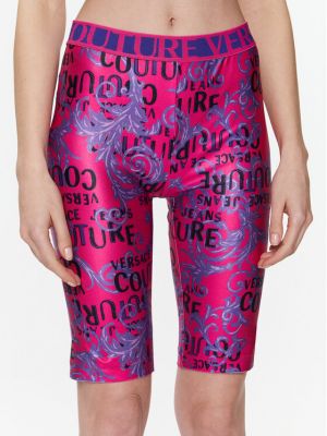 Sportiniai šortai slim fit Versace Jeans Couture rožinė