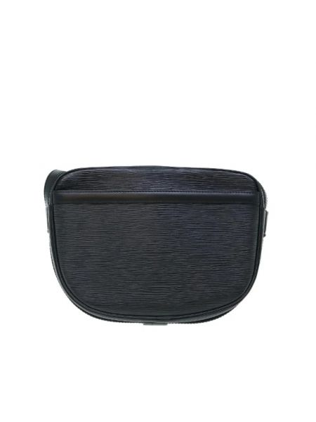 Bolso cruzado de cuero retro Louis Vuitton Vintage negro