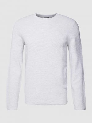 Dzianinowy sweter Mcneal srebrny