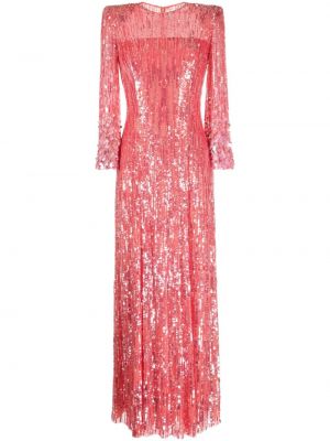 Вечерна рокля с пайети Jenny Packham червено