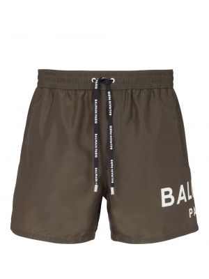 Shorts mit print Balmain braun