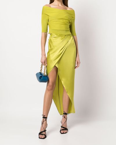 Šilkinis sijonas Michelle Mason žalia