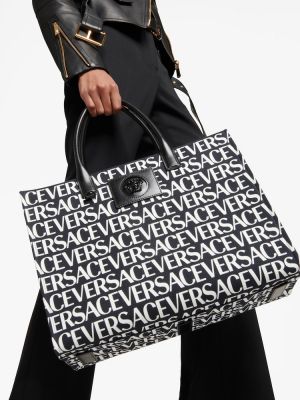 Τσάντα shopper Versace μαύρο