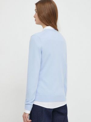 Gyapjú pulóver United Colors Of Benetton kék