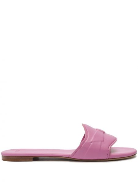 Кожени ниски обувки Alexandre Birman розово