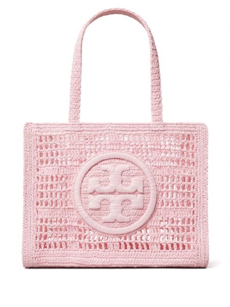 Τσάντα shopper Tory Burch ροζ