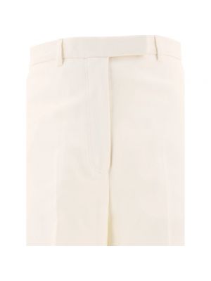 Pantalones rectos Thom Browne blanco