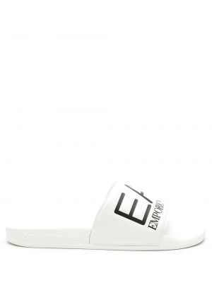 Кожени ниски обувки Ea7 Emporio Armani бяло