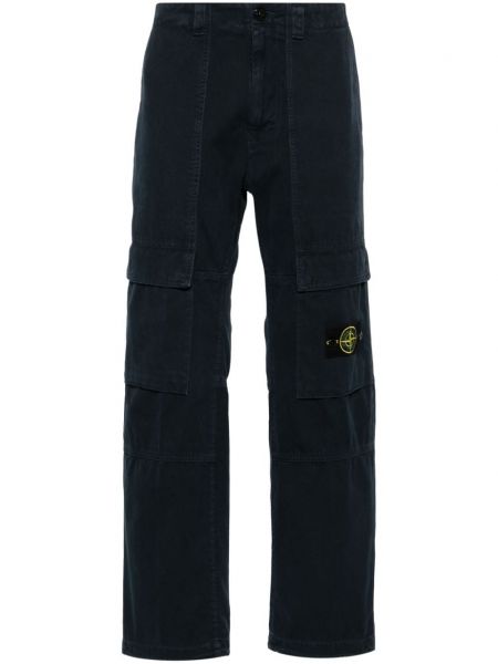 Düz bacak pantolon Stone Island mavi