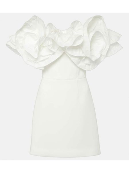 Sukienka mini z falbankami Rebecca Vallance biała