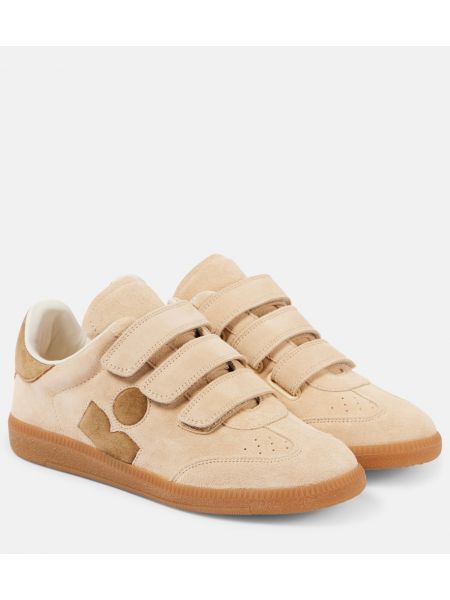 Sneakers i mocka Isabel Marant beige