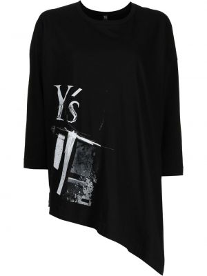 Asymmetrisk t-shirt Y's svart