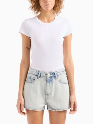 Shorts en jean avec applique Armani Exchange