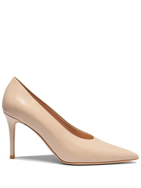 Escarpins en cuir Gianvito Rossi beige