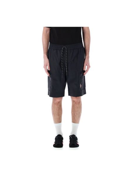 Pantaloncini di nylon Moncler Grenoble nero