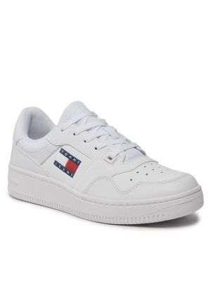 Sneakerși Tommy Jeans alb
