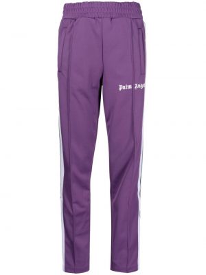 Sportovní kalhoty s potiskem Palm Angels fialové