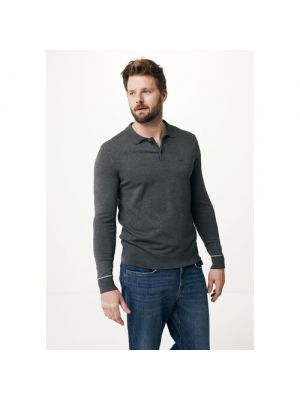 Пуловер MEXX, длинный рукав, силуэт прилегающий, средней длины, XL серый