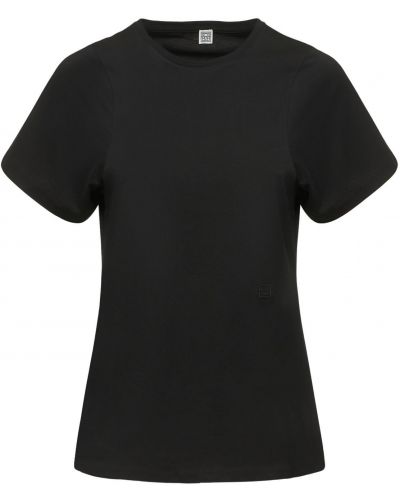 Camiseta de algodón Totême negro