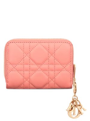 Розовый кошелек Dior