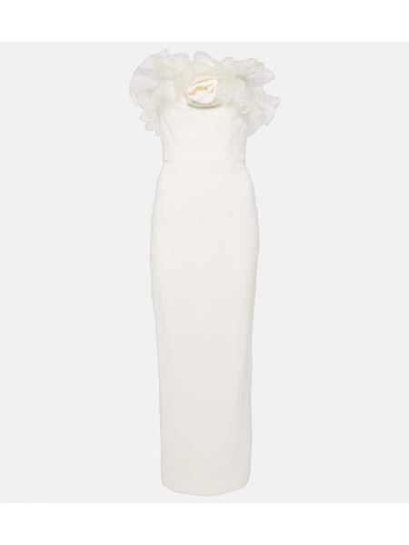 Μάξι φόρεμα Alessandra Rich λευκό