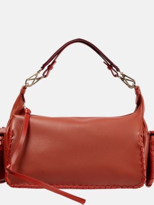 Кожени чанта за ръка Chloã© червено
