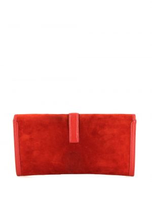 Bolso clutch Hermès rojo