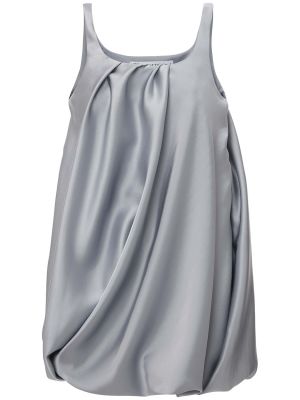 Satynowa sukienka mini Jw Anderson srebrna