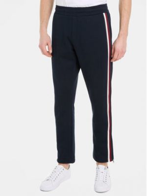 Pantalon de joggings à rayures Tommy Hilfiger bleu