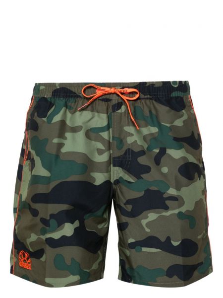 Shorts mit stickerei mit camouflage-print Sundek