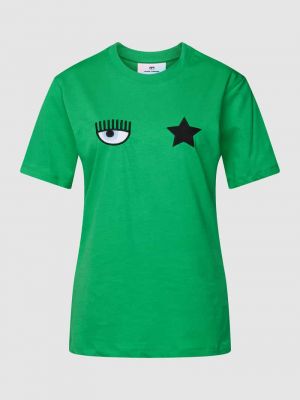 Koszulka w gwiazdy Chiara Ferragni zielona