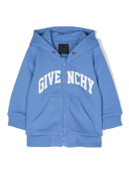 Jersey huppari vetoketjulla tytöille Givenchy Kids sininen