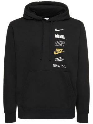 Суичър с качулка Nike черно