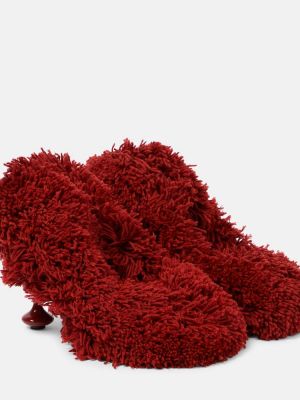 Pantofi cu toc Loewe roșu
